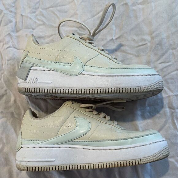 Nike Air Force 1 Jester XX - Light Cream White Ghost Aqua - Womens 7 - Picture 1 of 3